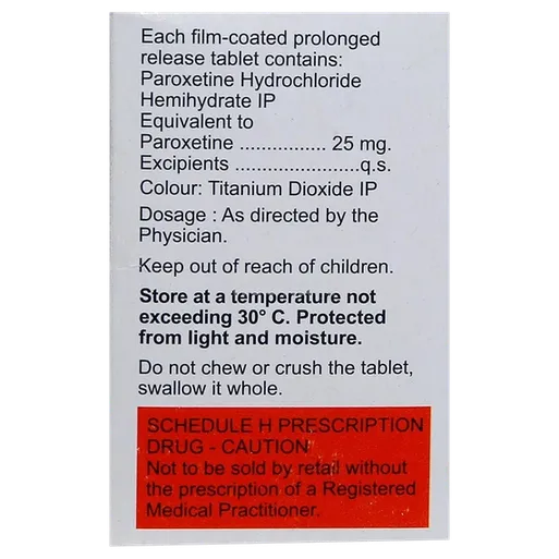 depaxil cr 25mg tablet 10's